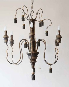 6 Arms Antique Chandelier