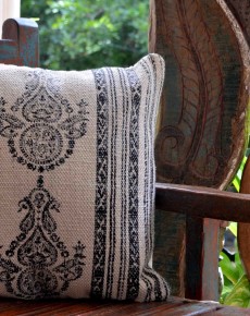 Victorian Block Printed Cushion