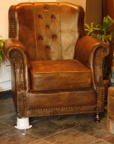 Leather Single Seater Sofa