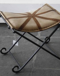 Canvas Iron Stool