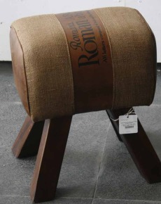 Canvas Wooden Stool