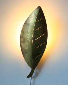 Brass Leaf Wall Lamp