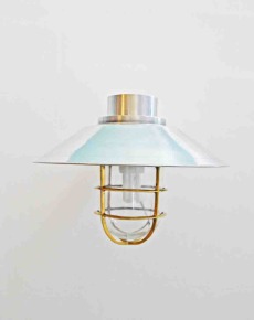 Brass Hanging Bulkhead Lights With Aluminum Hat